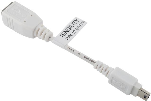 Tensility International-10-00779 Cable Assembly USB Cable Assembly 0.1m USB Type B to Mini USB Type B 5 to 5 POS PL-RCP 28AWG