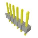 Conn Unshrouded Header HDR 6 POS 2.54mm Solder ST Top Entry Thru-Hole Bulk