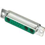 Conn D-Sub F 10Signal/3Cavity POS Solder Cup ST Panel Mount 13 Terminal 1 Port