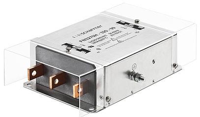 Schaffner-FN3270H-50-34 Starkstromleitungsfilter Power Line Filter EMC/RFI 0Hz to 60Hz 50A 520VAC Terminal Block Chassis Mount