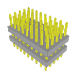 Conn Board Stacker HDR 45 POS 2mm Solder ST Top Entry Thru-Hole Bulk