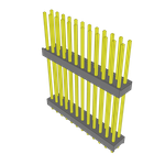 Conn Board Stacker HDR 24 POS 2.54mm Solder ST Thru-Hole Bulk