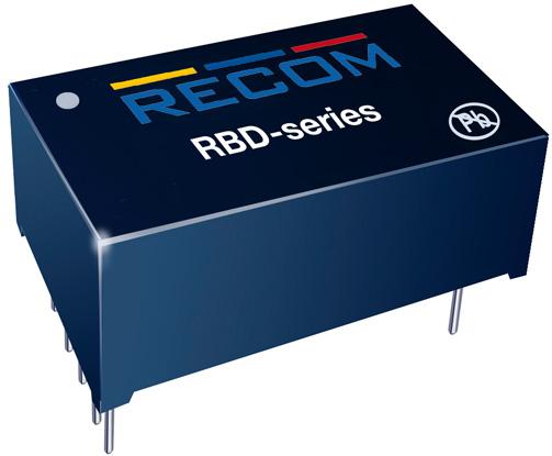 RECOM Power GmbH-RBD-12-0.35 LED Power Supplies DC/DC LED Power Supply 14W Single 7-Pin