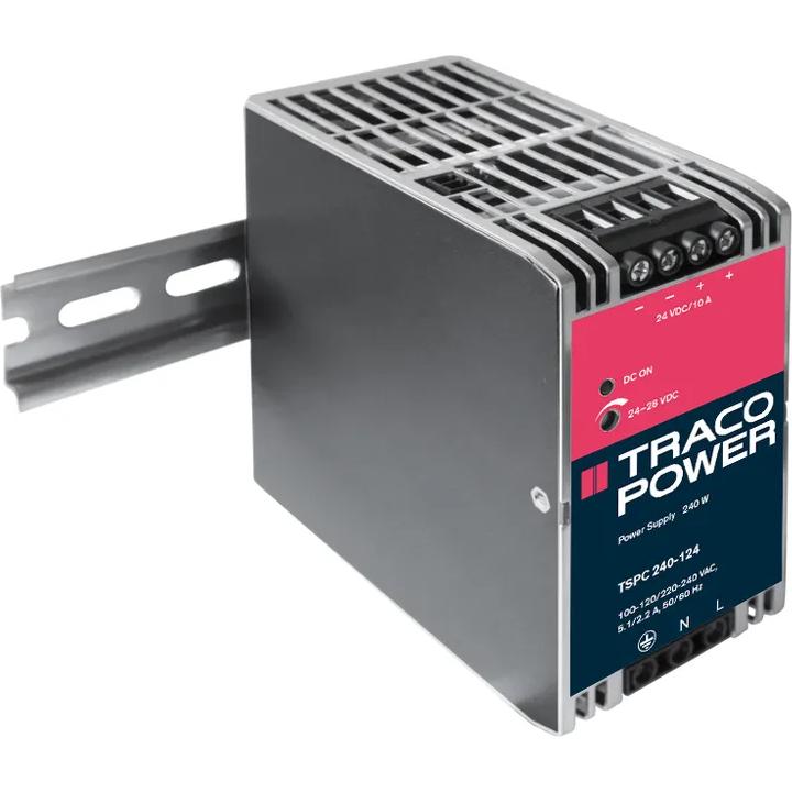 Traco Power-TSPC 240-124 AC to DC Power Supplies AC/DC Power Supply Single-OUT 24V 10A 240W 7-Pin