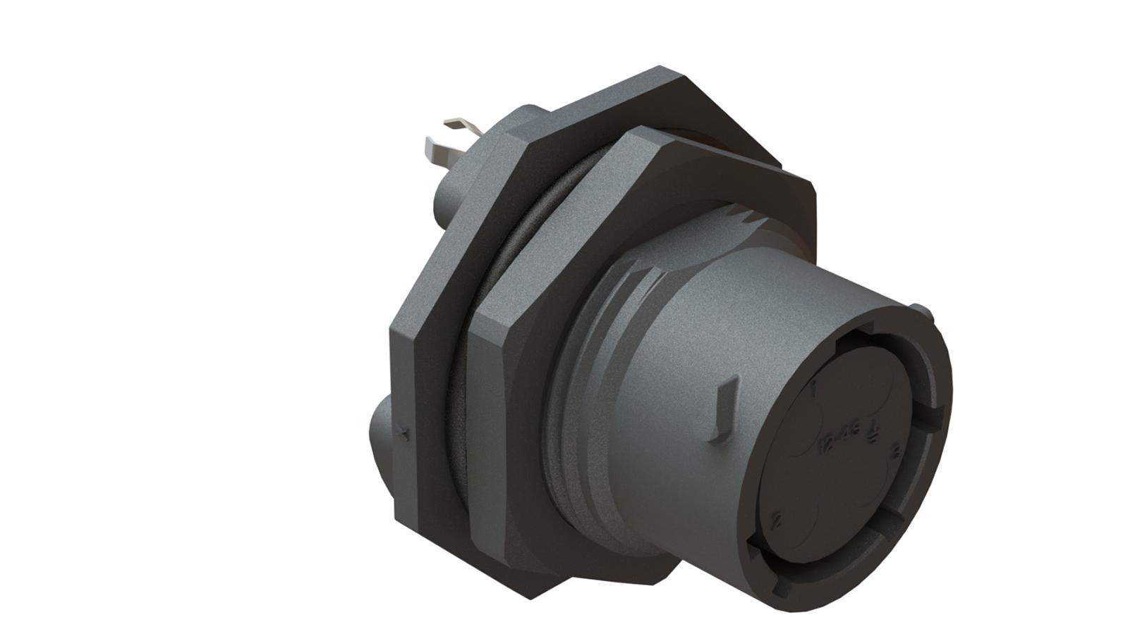 Amphenol-RTS712ND4S0332 Steckverbinder, rund Conn Circular SKT 4 POS Solder ST Jam Nut 4 Terminal 1 Port Box