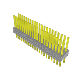 Conn Unshrouded Header HDR 42 POS 1.27mm Solder ST Top Entry Thru-Hole Tube