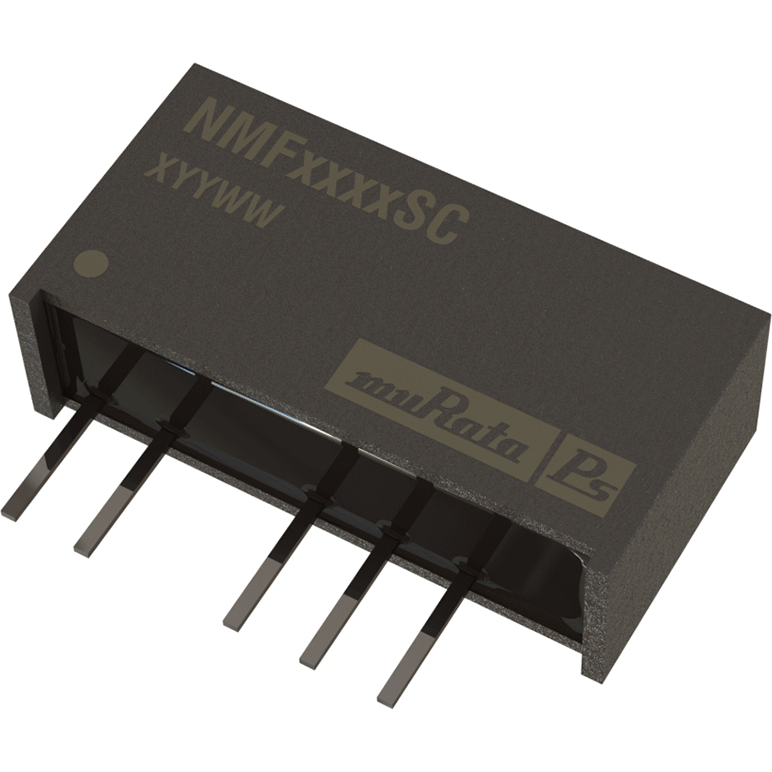 Murata Power Solutions-NMF1205SC DC to DC Converter and Switching Regulator Module Module DC-DC 12VIN 1-OUT 5V 0.1A 1W 5-Pin SIP