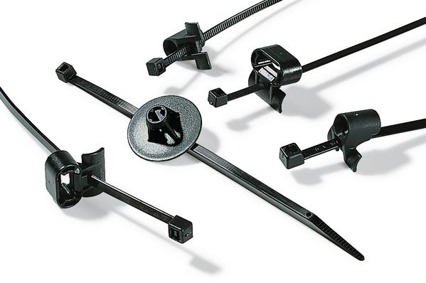 HellermannTyton-150-10144 Kabelbinder Cable Ties, Clip Tie Polyamide 6/6 Black 32mm 225N