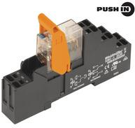 Weidmuller-8897150000 继电器其他 Electromechanical Relay 24VDC 1.44KOhm 8A DPDT( (15.8mm 69.6mm 98mm)) DIN Rail Plug-In Relay