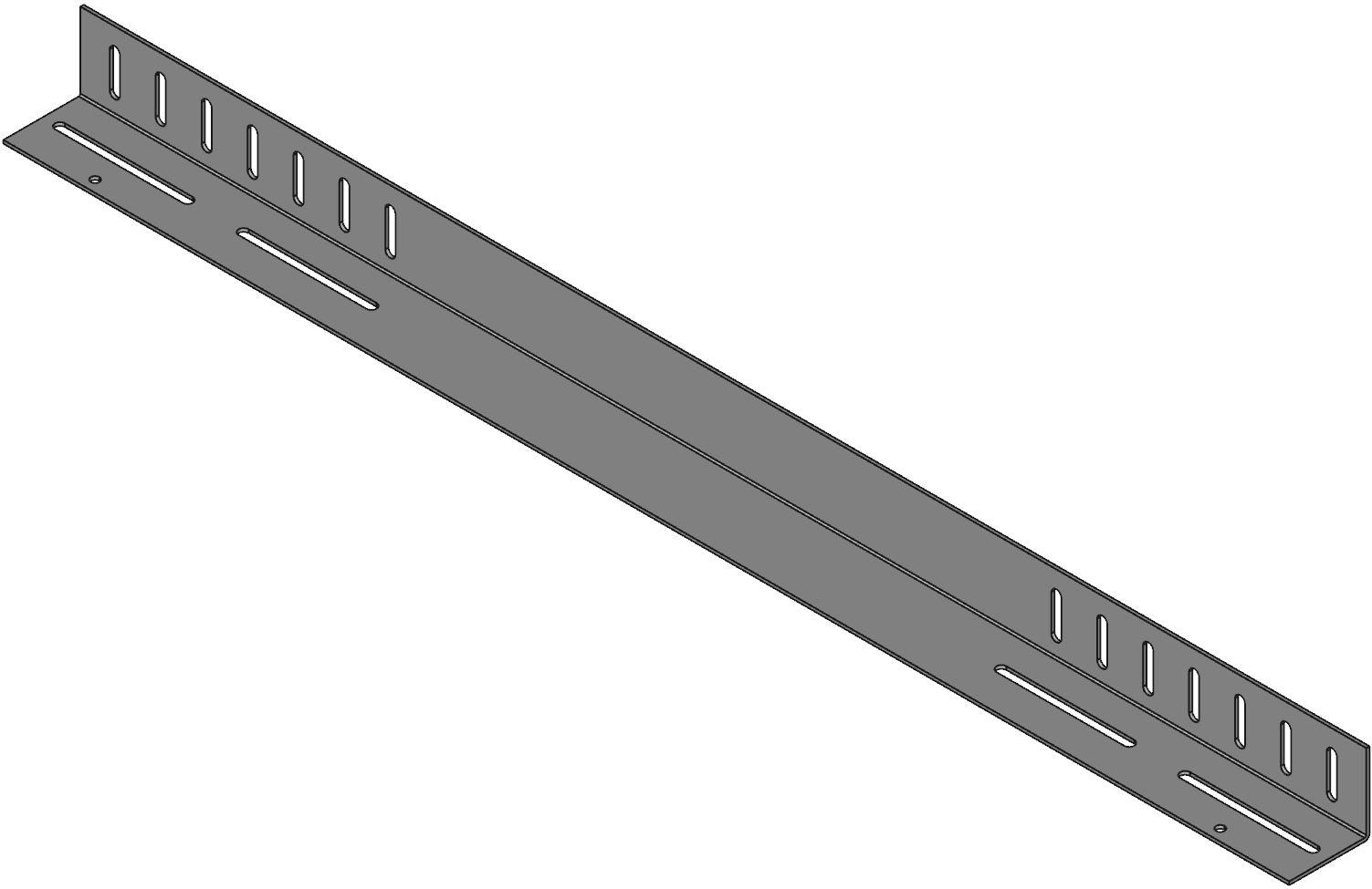 Hammond Manufacturing-RASA28BK3 null Fixed Side Support Angles, Steel, Black Color, 44mm Product Length, 711mm Product Depth, 44mm Product Height