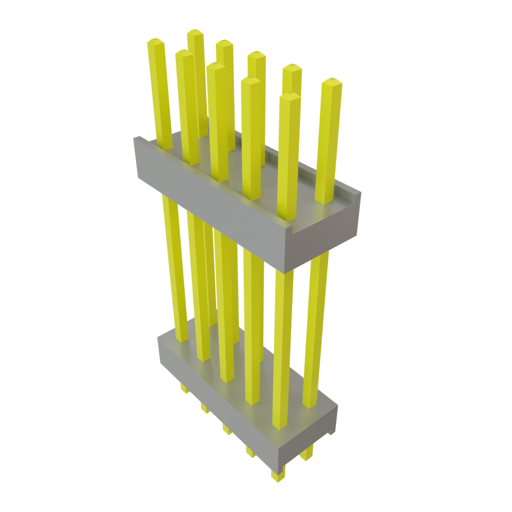 Samtec-DW-05-12-T-D-700 Steckverbinderleisten und Leiterplattenbuchsen Conn Board Stacker HDR 10 POS 2.54mm Solder ST Top Entry Thru-Hole Bulk