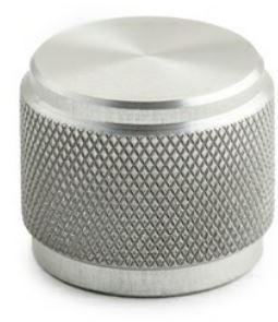 Kilo International-OEDNI-75-1-6 Control Knobs Control Knob, Knurl/Round Clear