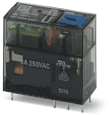 PHOENIX CONTACT-2987943 Power Relays Power Relay 24VDC 8A DPDT(29x12.7x25)mm THT