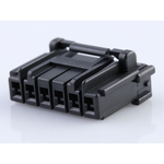 Conn Housing RCP 6 POS 3.3mm Crimp ST Cable Mount Black Bag