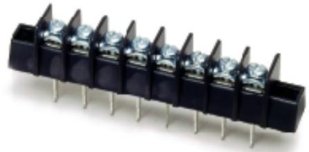 Eaton-A20740607CA Steckverbinder, Klemmenblöcke Conn Barrier Strip 6 POS 9.53mm Solder ST Thru-Hole 30A