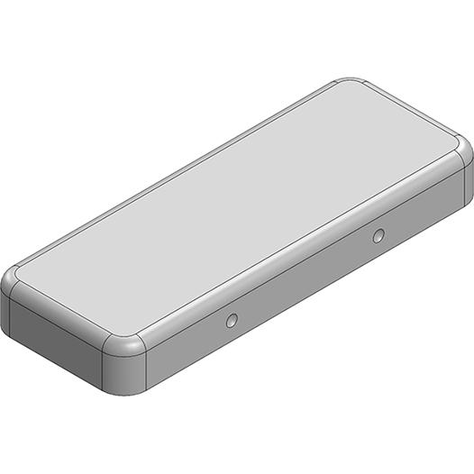 Masach Tech-MS243-10C-NS null 24.7 x 9.3 x 3mm Two-piece Drawn-Seamless RF Shield/EMI Shield COVER (Nickel-Silver)