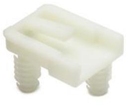 HellermannTyton-151-00677 null CONNECTOR CLIP HOLE DIA. 2.0X6.5MM PANEL 0.7-5.75MM/ PA66HIRHS NATURAL 5000/PACK