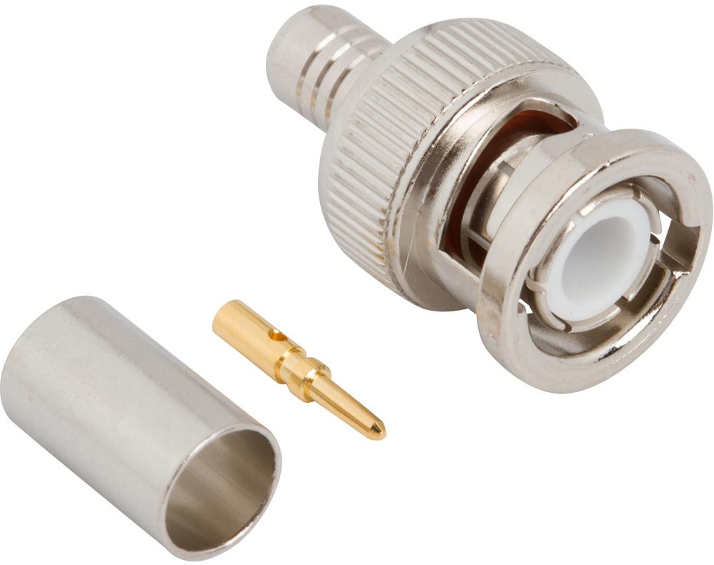 Amphenol RF-000-68175-1005 RF-Steckverbinder Conn BNC 0Hz to 4GHz 50Ohm Crimp ST Cable Mount PL Gold