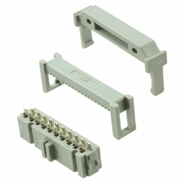 3M-89120-0103 连接器插头及 PCB 插座 Conn IDC Connector SKT 20 POS 2.54mm IDT RA Side Entry Cable Mount Box