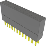 Conn Elevated Socket SKT 24 POS 2.54mm Solder ST Top Entry Thru-Hole Tube