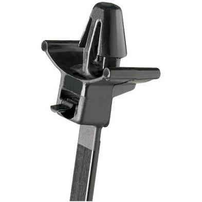 Panduit-PRWP1.5S-D0 Cable Ties Cable Ties, Dome Top Barb Weather Resistant Nylon 6/6 Black 38mm 222N Bulk