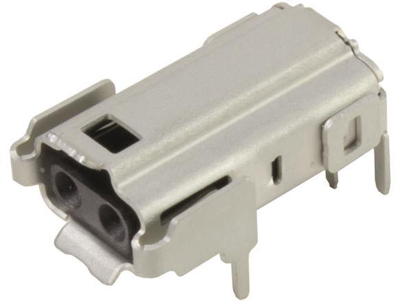 HARTING-09452812810 Steckverbinder, Telefon und Telekommunikation Conn T1 Industrial F 2 POS 2.8mm Solder RA Thru-Hole 2 Terminal 1 Port Reel