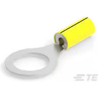 TE Connectivity-34827 Connector Terminals Spade Tongue Terminal 14-16AWG Copper Yellow/Black Stripe 40.49mm Tin Loose