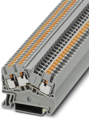 PHOENIX CONTACT-3211896 Steckverbinder, Klemmenblöcke Conn Feed-Through Modular Terminal Block 3 POS Push-In Spring T DIN Rail 24A