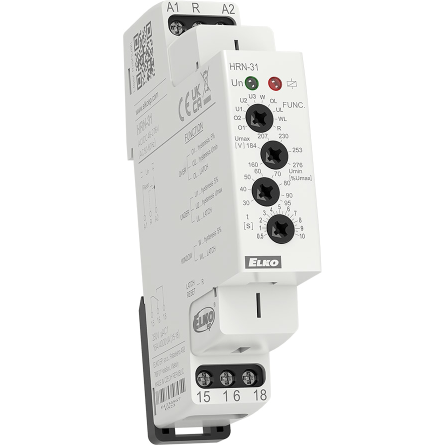 ELKO EP North America-HRN-31/2 null DIN Multifunctional Voltage Monitor 276V AC/DC