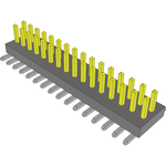 Conn Unshrouded Header HDR 32 POS 1mm Solder ST Top Entry SMD Tube