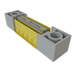 Conn High Speed Socket Strip SKT 40Signal/12Ground POS 0.635mm Solder ST SMD Tray