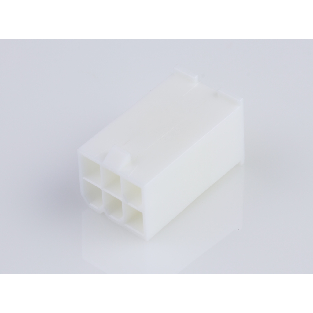 Molex-0039013069 分立接线罩连接器 Conn Housing PL 6 POS 4.2mm Crimp ST Cable Mount Natural Mini-Fit Jr™ Bag