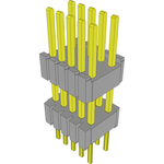 Conn Board Stacker HDR 10 POS 1.27mm Solder ST Thru-Hole Layer