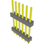 Conn Board Stacker HDR 6 POS 2.54mm Solder ST Top Entry Thru-Hole Bulk