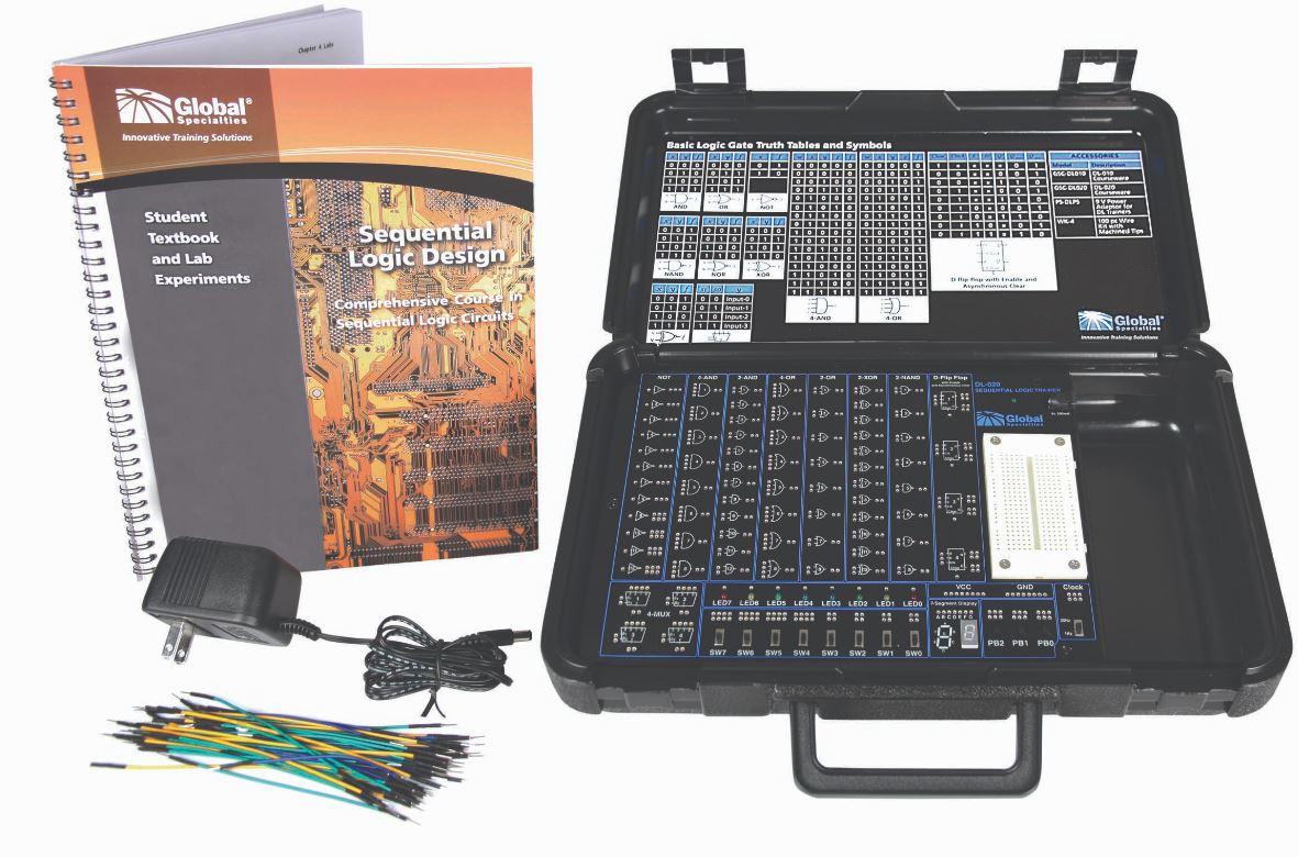Global Specialties-DL-020 Entwicklungssätze und Werkzeuge Sequential Logic Trainer Development Kit