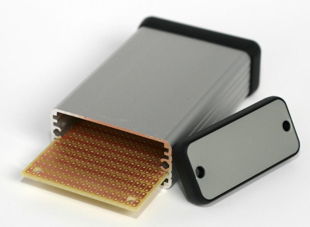 BusBoard Prototype Systems-KBOX1-AC-SV-PR2H null FR4 Proto-board PCB Board with 2 Hole Strip