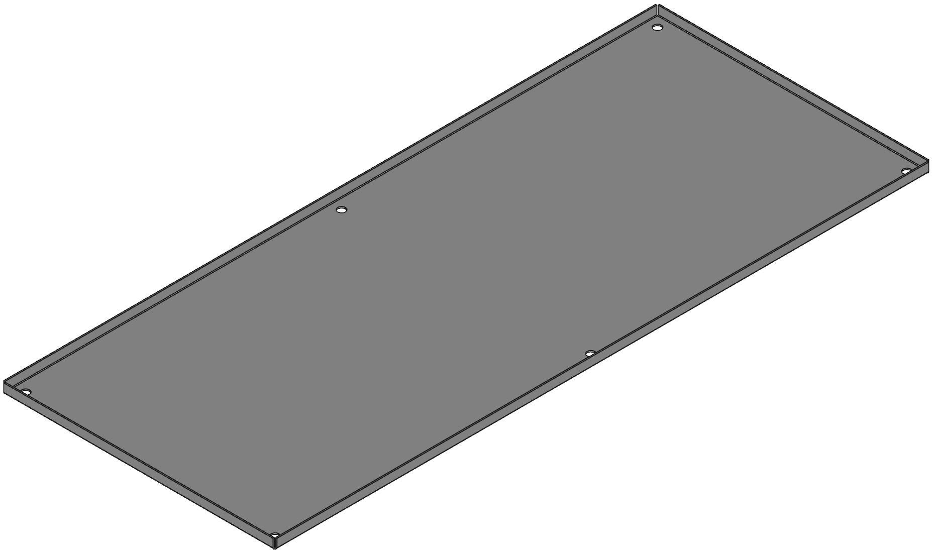 Hammond Manufacturing-60TWFW null Inner Panel, Steel, White, 48 In Length, 20 In Width