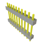 Conn Board Stacker HDR 10 POS 2.54mm Solder ST Top Entry Thru-Hole Bulk
