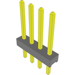 Conn Unshrouded Header HDR 4 POS 2mm Solder ST Top Entry Thru-Hole Bulk