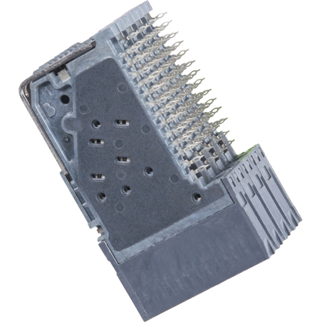 Amphenol Communications Solutions-JX410-51603 Steckverbinder, Mutterplatine Conn Daughter Card RCP 64 POS 1.8mm Press Fit RA Thru-Hole Tray