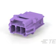 TE Connectivity-2-1971772-3 Gaine de câblage de raccordement discret Conn Housing RCP 3 POS 6mm Crimp ST Panel Mount Purple Carton