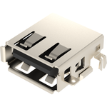 Amphenol Communications Solutions-GSB12621EA1EU Connector USB Conn USB Type A RCP 4 POS 2mm/2.5mm Solder RA Thru-Hole 4 Terminal 1 Port T/R