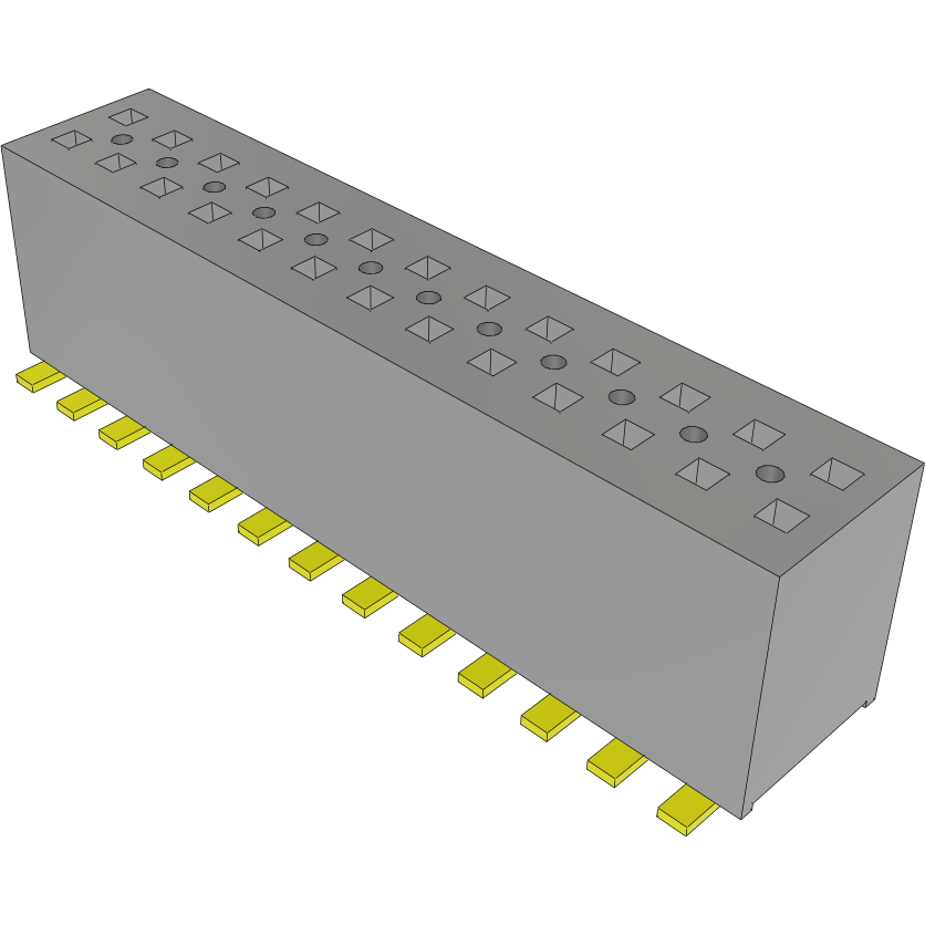 Samtec-FLE-113-01-GF-DV-A Connector Headers and PCB Receptacles Conn Socket Strip SKT 26 POS 1.27mm Solder ST SMD Tube