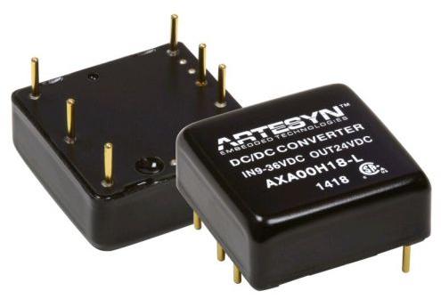 Artesyn / Advanced Energy-AXA00BB36-L Convertitore da DC a DC e modulo di regolazione della commutazione Module DC-DC 48VIN 2-OUT -12V/12V -0.835A/0.835A 20W 6-Pin