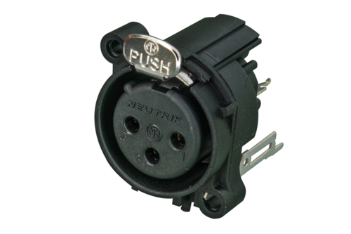 Neutrik Group-NC3FAAV2 Conector de audio y video Conn XLR Connector F 3 POS Solder ST Thru-Hole 3 Terminal 1 Port