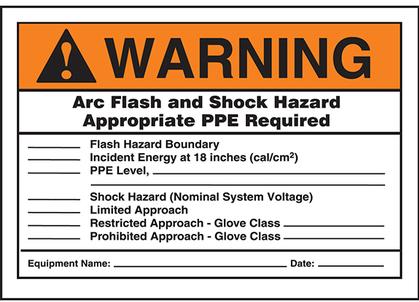 Panduit-PLVS0305W7160 Labels Labels Safety Label Dura-Polyester Vinyl Black/Orange/White 88.9x127mm