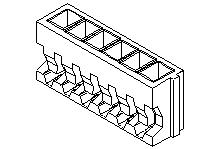 Molex-51022-1000 Connector Discrete Wire Housing Conn Housing RCP 10 POS 1.25mm Crimp ST Cable Mount Bag