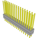 Conn Board Stacker HDR 32 POS 2mm Solder ST Top Entry Thru-Hole Bulk