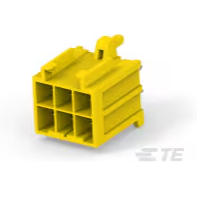 TE Connectivity-179841-4 Embases de raccordement et réceptacles PCB Conn Shrouded Header (4 Sides) HDR 6Power POS 3.96mm Solder ST Thru-Hole Box