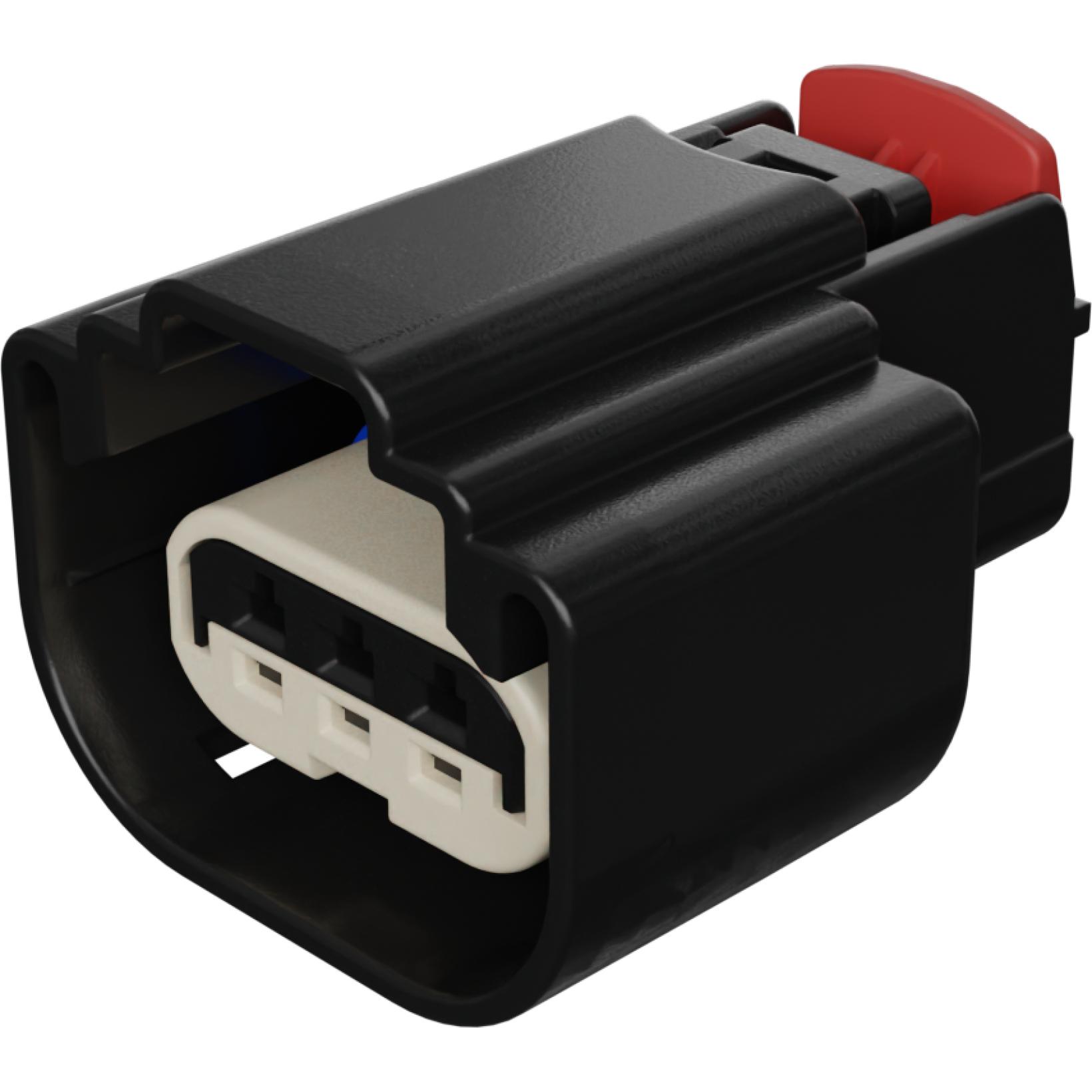 Molex-1600733105 Einzeladersteckverbinder, Gehäuse Conn Housing RCP 3 POS 4.5mm Crimp ST Cable Mount Black Bag